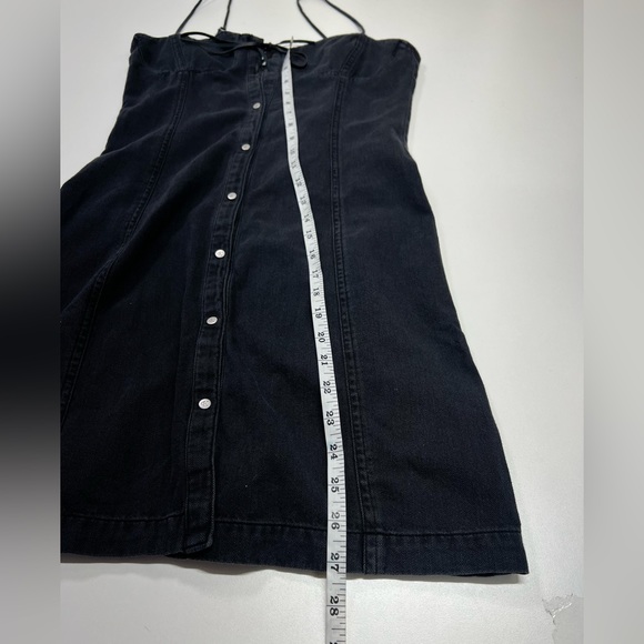 Calvin Klein For UO Black Denim Button Down Mini Dress Size XS New - Picture 11 of 14